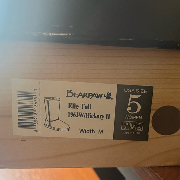 BEARPAW Chestnut Color Elle Style Tall Fur Women’s Boots - Picture 3 of 4